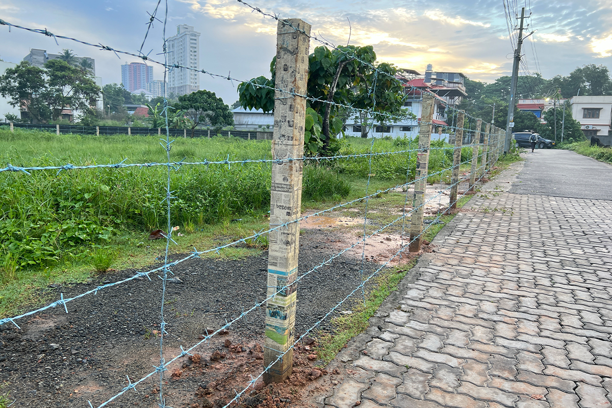 Barbed wire fencing for land and farms