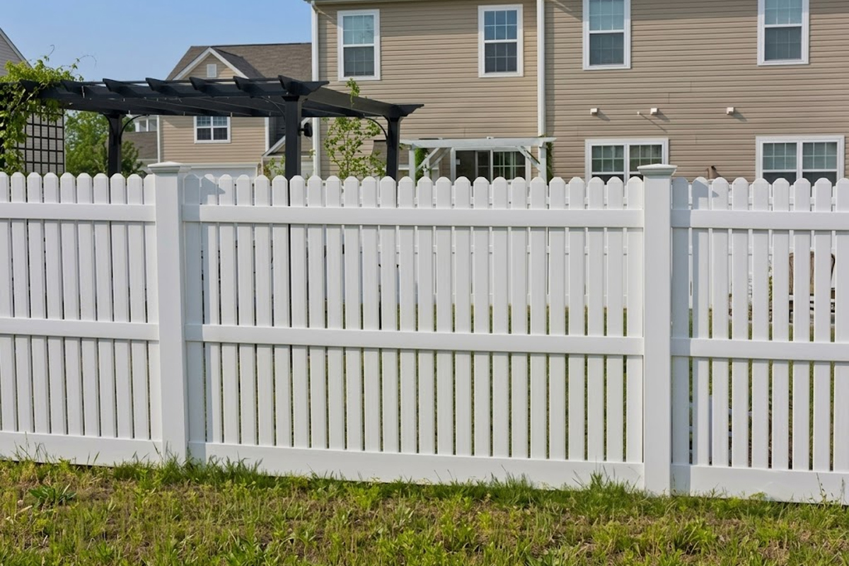 Decorative picket fencing for gardens and homes