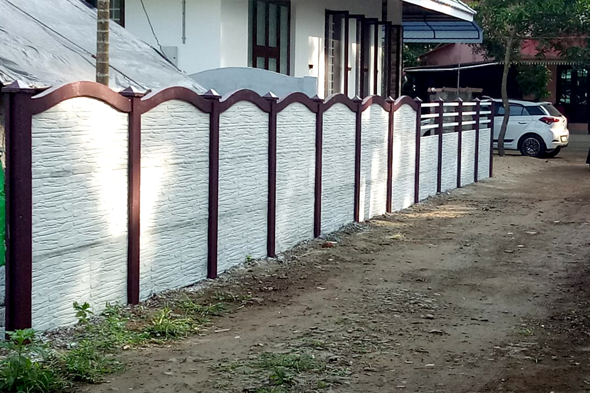 Premium designed concrete slab wall fencing